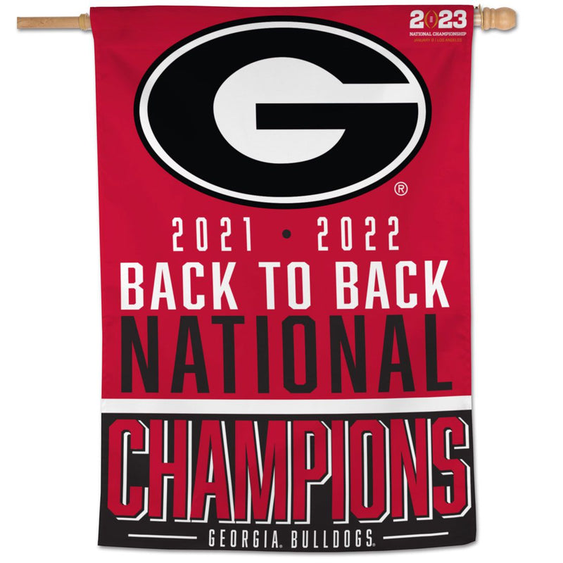 Georgia Bulldogs - National Football Champions 28" x 40" Vertical Flag