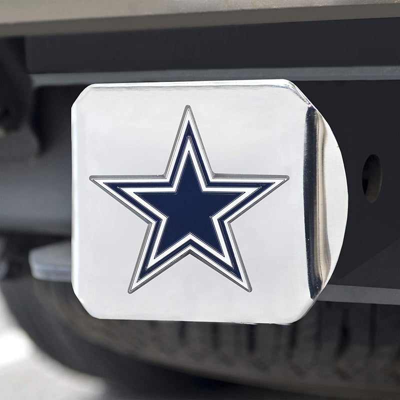 NFL - Dallas Cowboys Hitch Cover - Color on Chrome 3.4"x4"