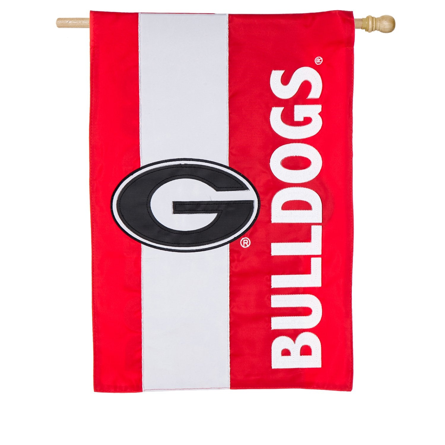 Team Sports America U of Georgia Embellished House Flag