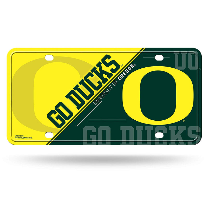 NCAA Oregon Ducks Metal License Plate Tag