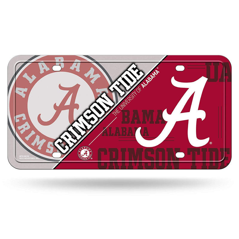 NCAA Alabama Crimson Tide Metal License Plate Tag