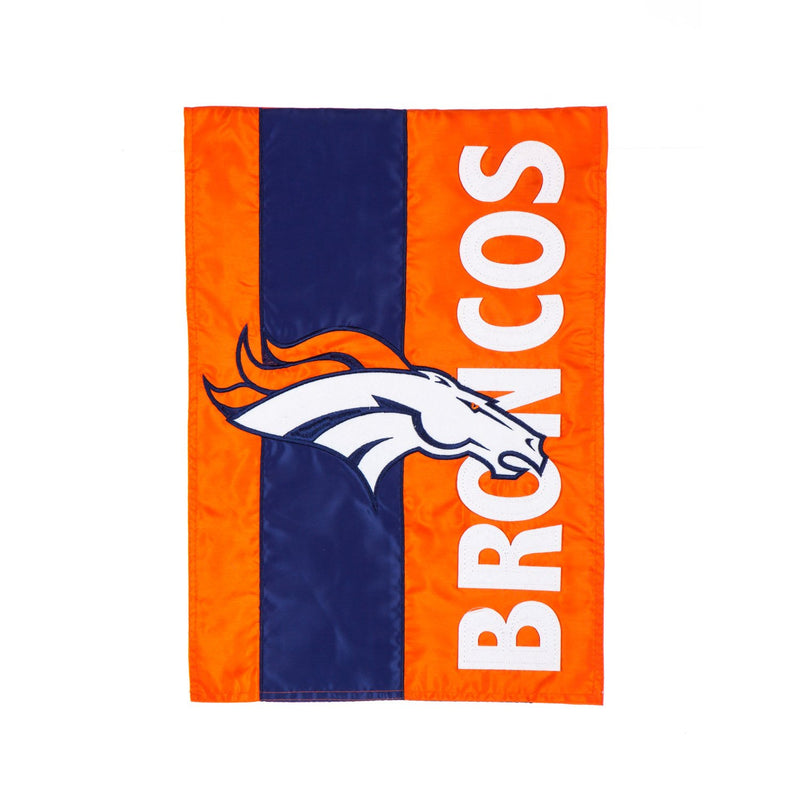 Team Sports America Denver Broncos Embellish Garden Flag, Multicolor