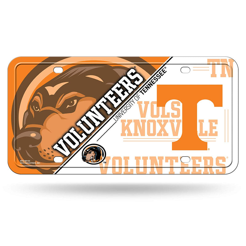NCAA Tennessee Volunteers Metal License Plate Tag