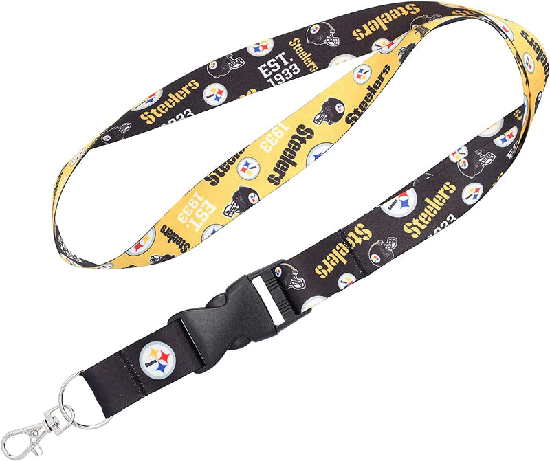 Pittsburgh Steelers - Scatter Lanyard with Detachable Buckle