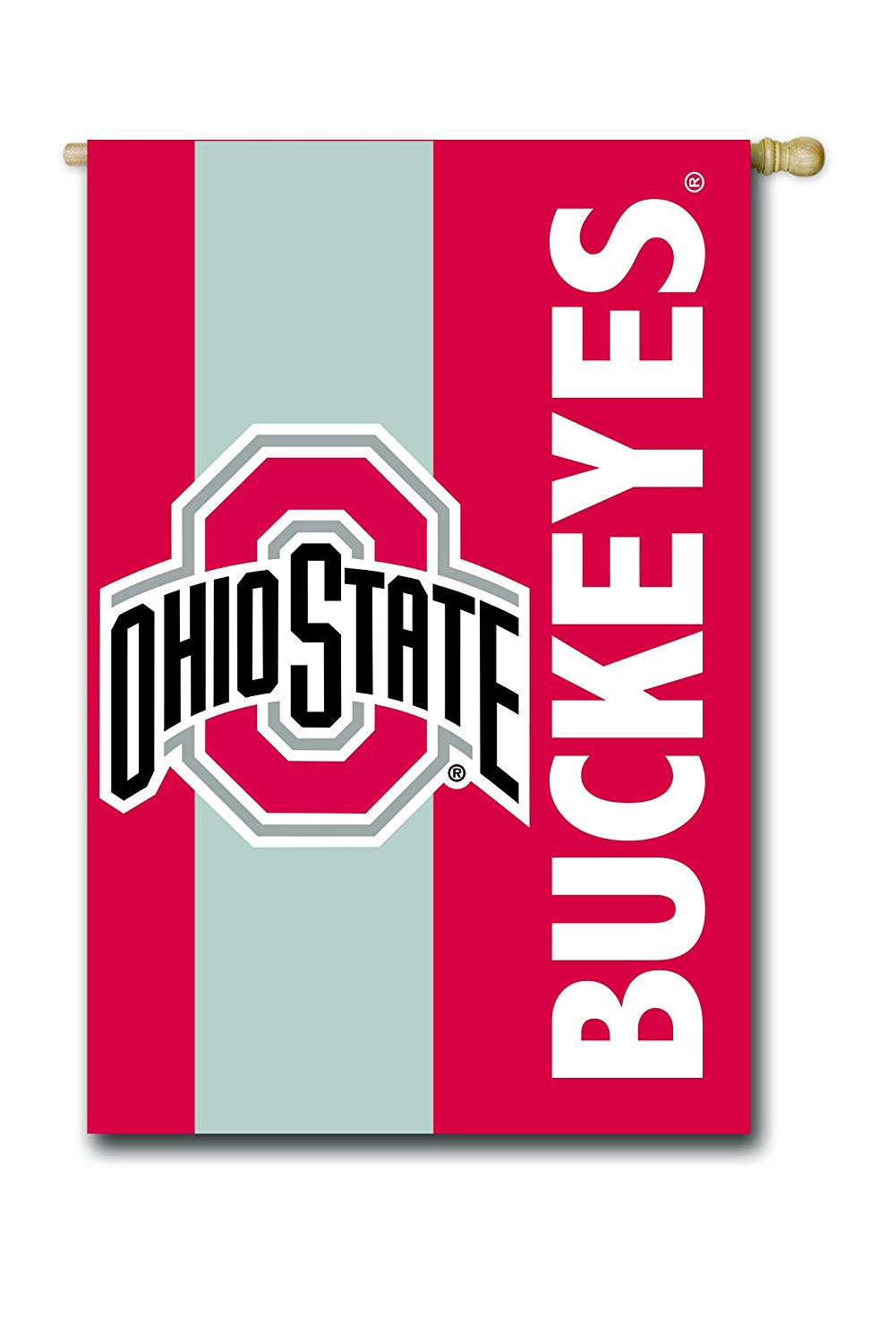 Team Sports America Ohio State Embellished House Flag