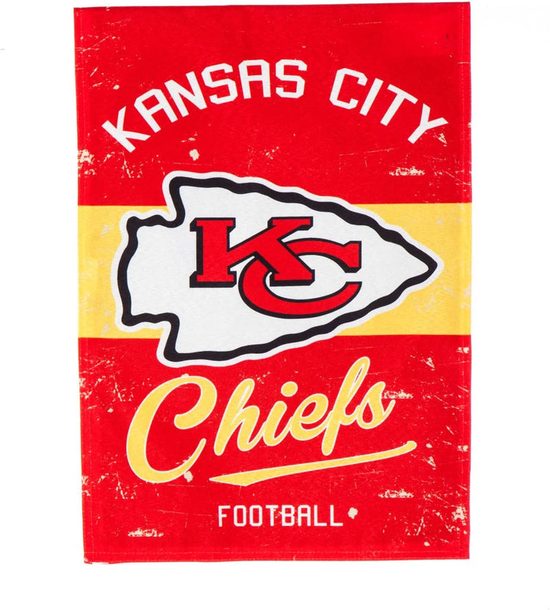 Kansas City Chiefs - Vintage Linen Outdoor Garden Flag