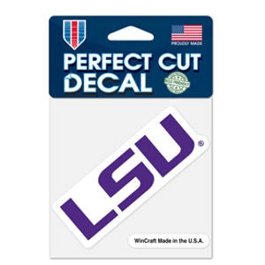 Louisiana State University LSU Tigers Script - 4x4 Die Cut Decal