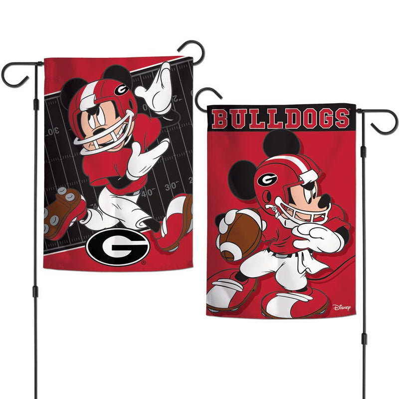 Georgia Bulldogs - Disney Mickey Mouse Garden Flag