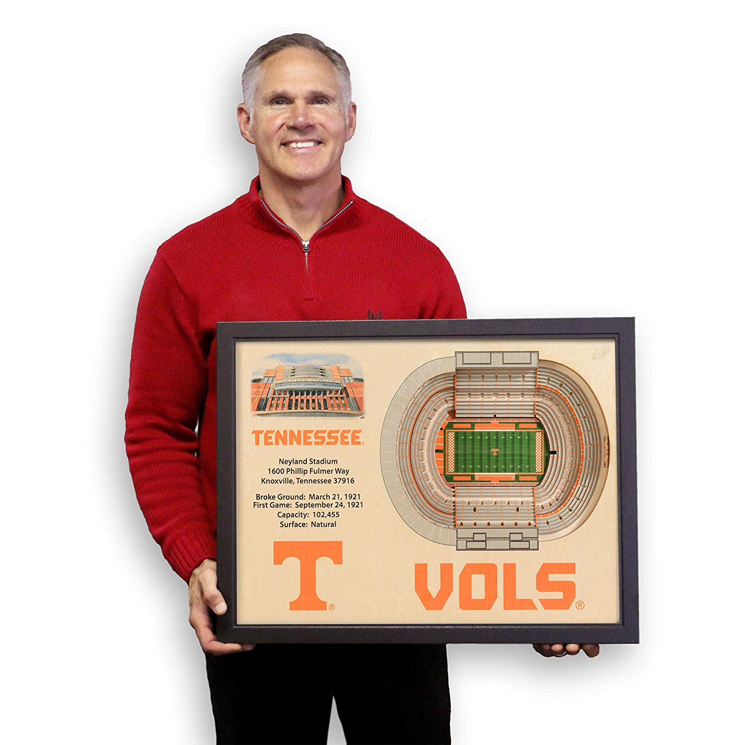 Tennessee Volunteers - NCAA 25-Layer 25.5" x 19.5" StadiumViews 3D Wall Art