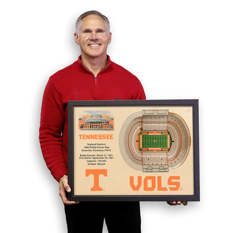 Tennessee Volunteers - NCAA 25-Layer 25.5" x 19.5" StadiumViews 3D Wall Art
