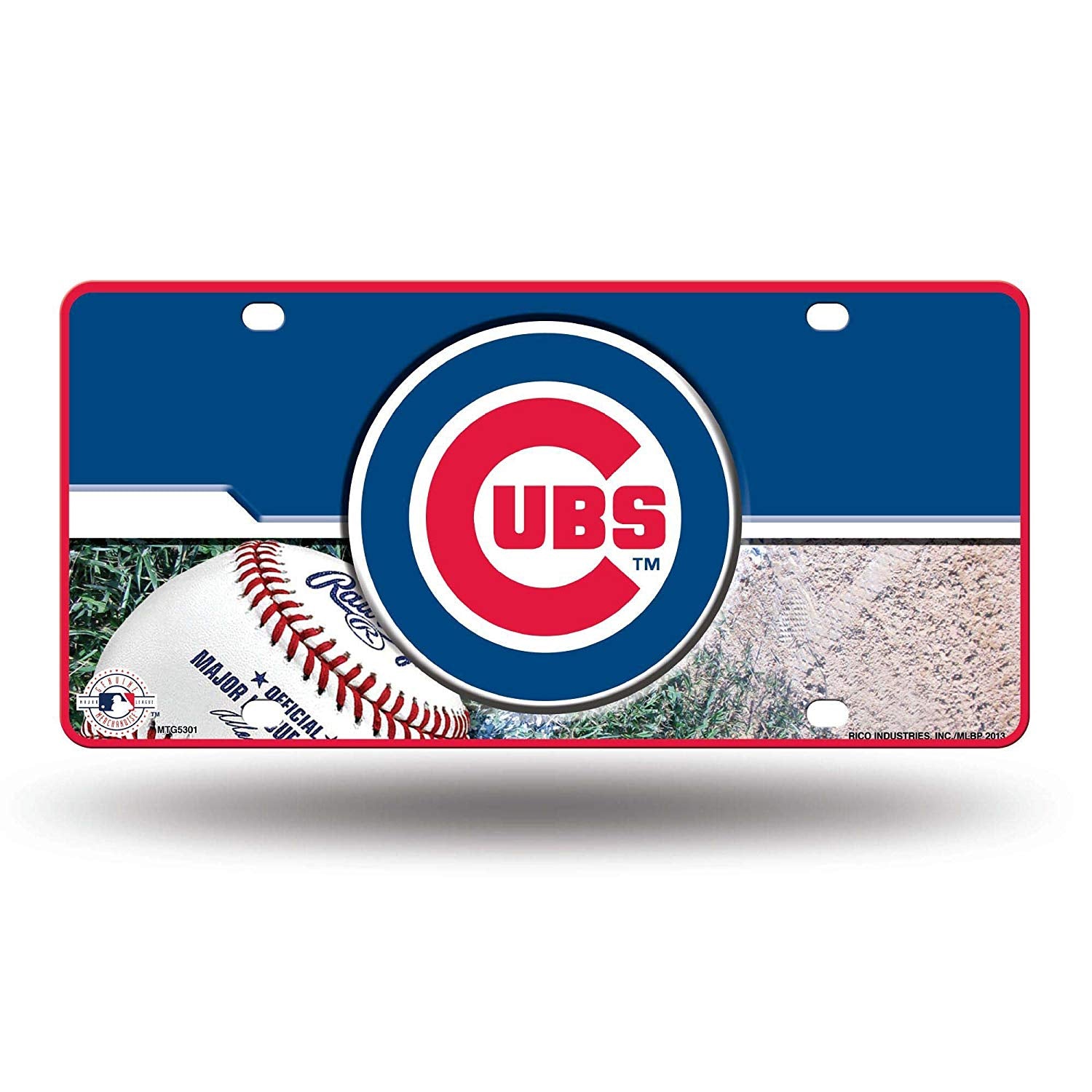 Rico MLB Chicago Cubs Metal Auto Tag