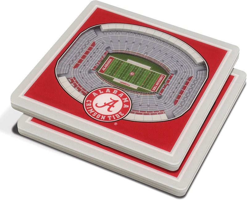 Alabama Crimson Tide 3D StadiumViews Coaster 4" x 4"