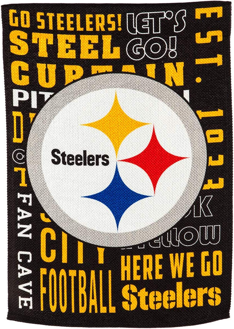 Pittsburgh Steelers - Fan Rules Outdoor Garden Flag