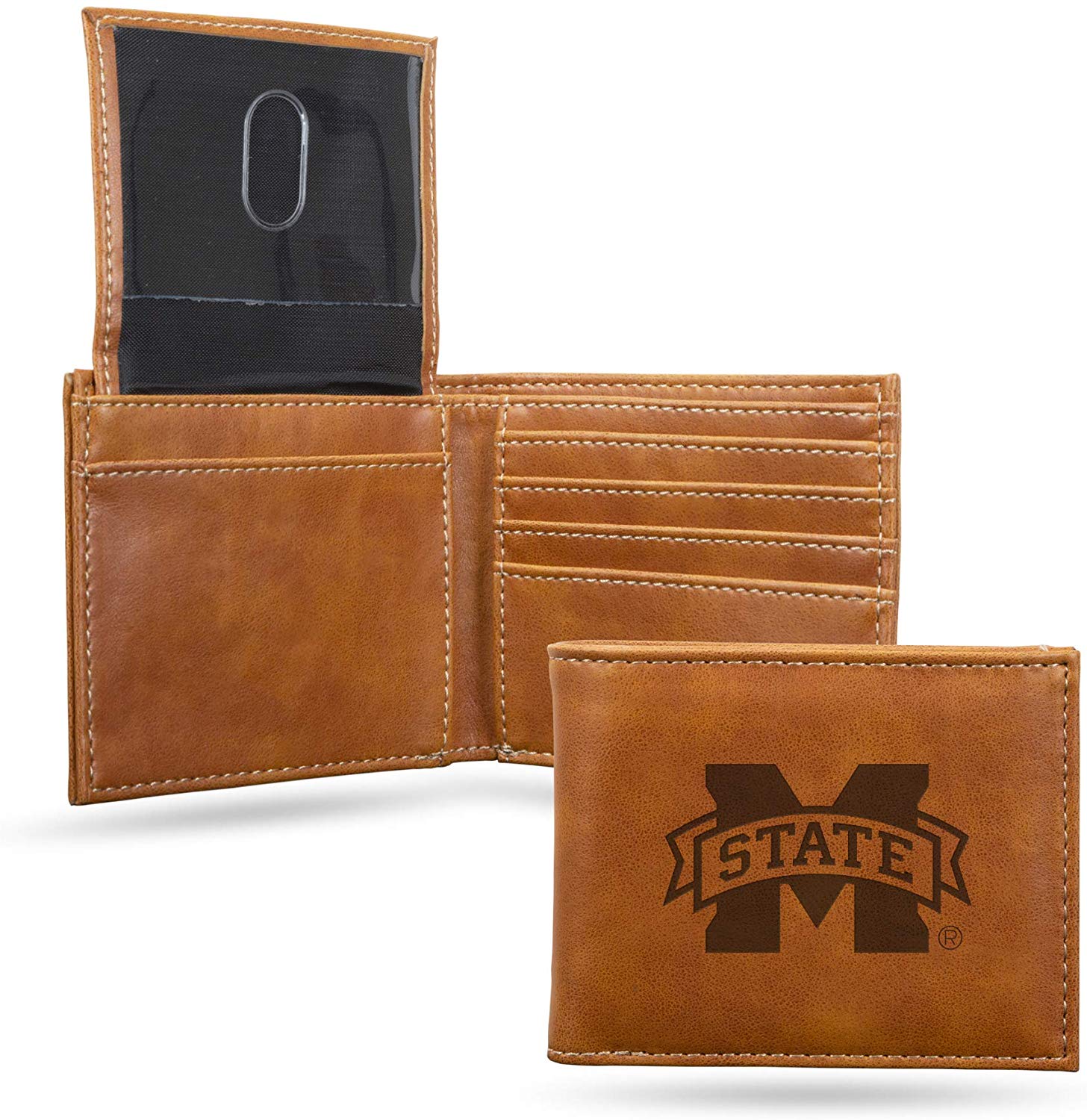 Mississippi State Bulldogs Laser Engraved Billfold Wallet