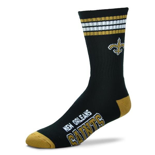 New Orleans Saints - 4 Stripe Deuce Socks