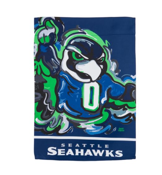 Seattle Seahawks - Justin Patten Suede GDN Garden Flag