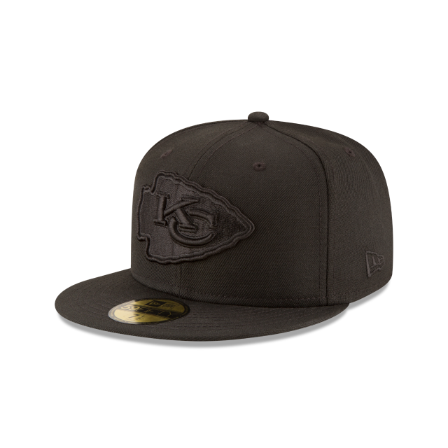 Kansas City Chiefs - 59Fifty Black on Black Hat, New Era