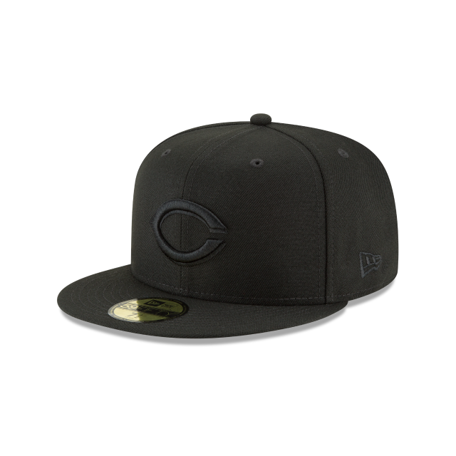 Cincinnati Reds - 59Fifty Basic Black on Black Hat, New Era