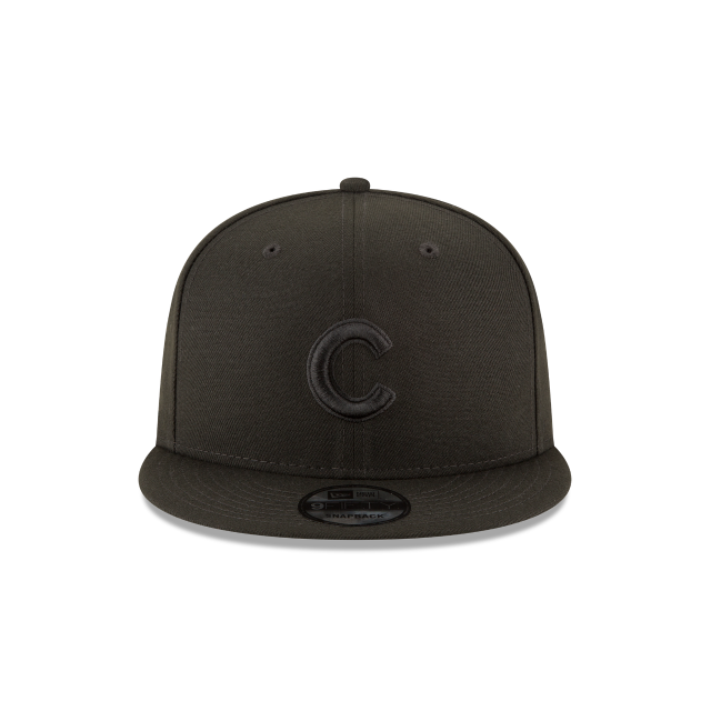 Chicago Cubs - Black on Black 9Fifty Snapback Hat, New Era