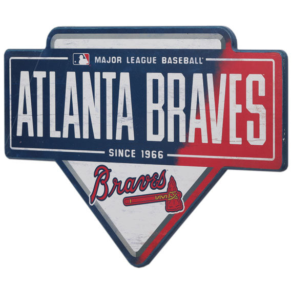Atlanta Braves - MDF Base Wall Art