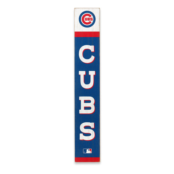 Chicago Cubs - MLB Team Spirit Vertical Wood Wall Decor