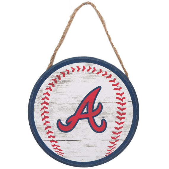 Atlanta Braves - MLB Baseball Hanging Wood Wall Decor