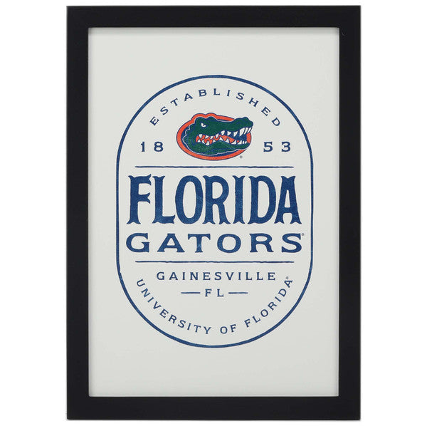 Florida Gators - Badge Framed Wood Wall Decor