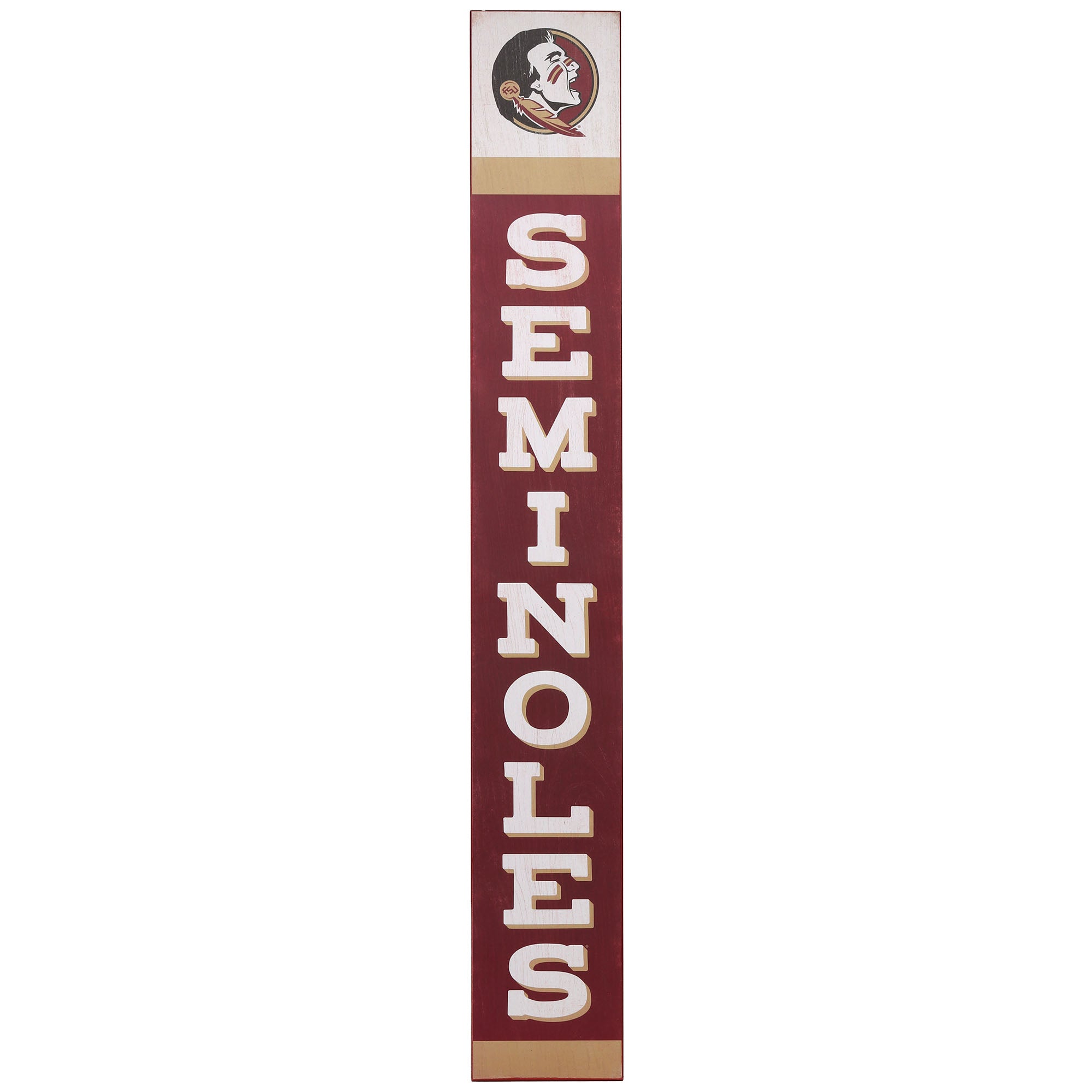 Florida State University Seminoles Vertical Wood Wall DÃ©cor