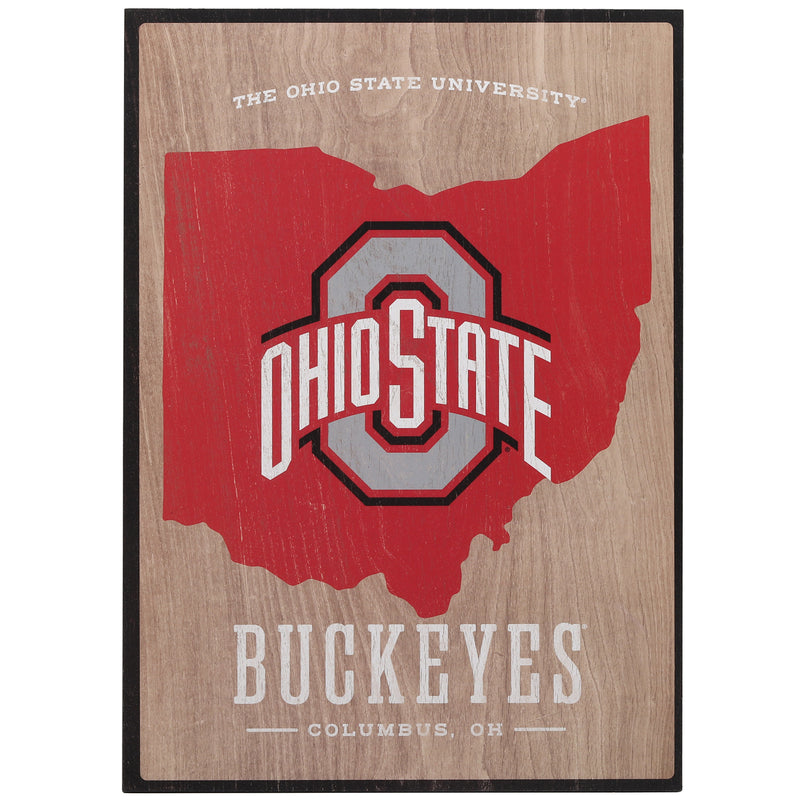 Ohio State University Buckeyes Wood Wall Décor