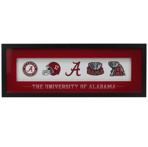 Alabama Crimson Tide - Logo Evolution Framed Wall Decor