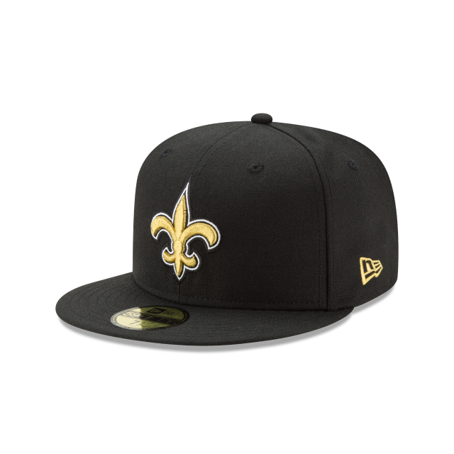 New Orleans Saints - 59Fifty Black Hat, New Era