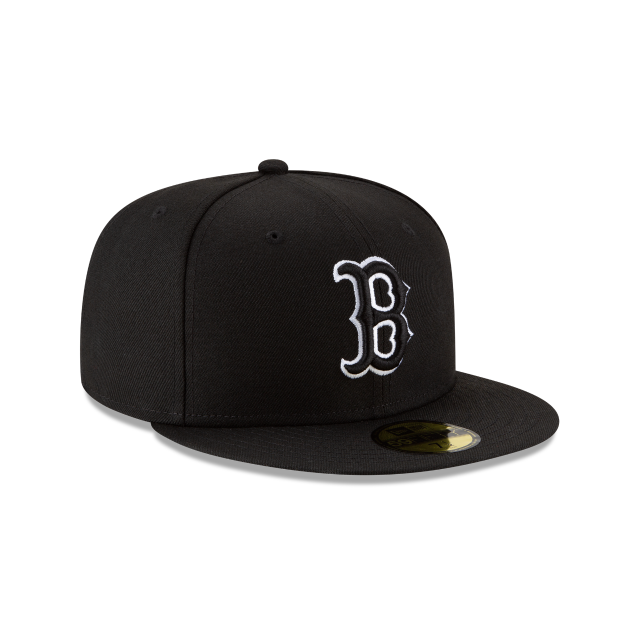 Boston Red Sox - 59Fifty Black Outline Hat, New Era