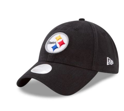 Pittsburgh Steelers - Black Core Classic Primary 9Twenty Adjustable Hat, New Era