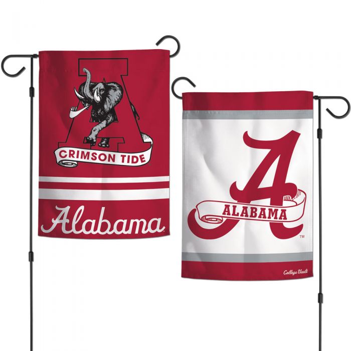 Alabama Crimson Tide - College Vault Double-Sided Garden Flag