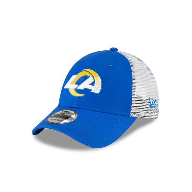 Los Angeles Rams - NFL Trucker 9Forty Adjustable Snapback Blue Hat, New Era