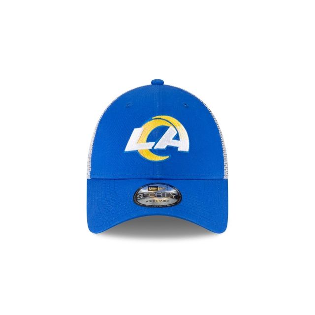 Los Angeles Rams - NFL Trucker 9Forty Adjustable Snapback Blue Hat, New Era