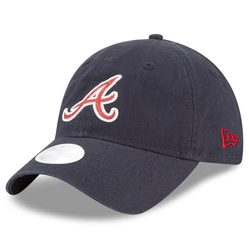 Atlanta Braves - Women's Team Glisten 9Twenty Adjustable Hat, New Era