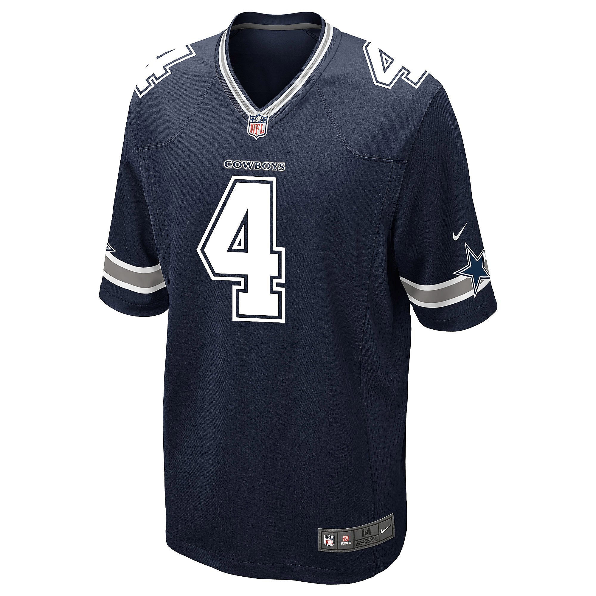 Dallas Cowboys Dak Prescott #4 Nike Navy Game Replica Jersey