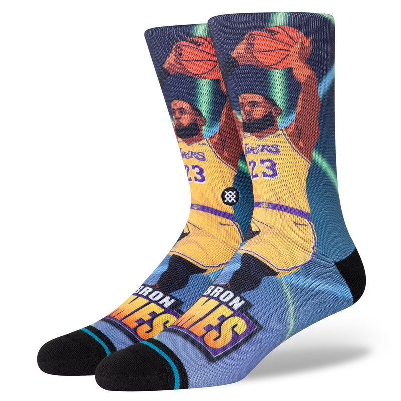 Los Angeles Lakers - Lebron James Fast Break Crew Socks
