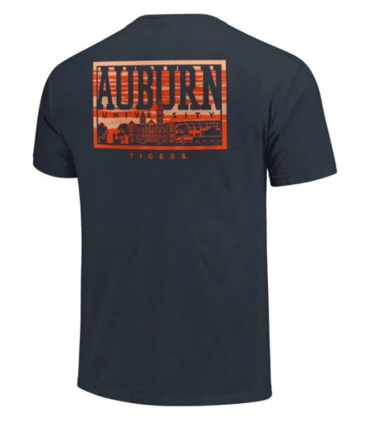 Auburn Tigers Campus Skyline Short Sleeve T-Shirt