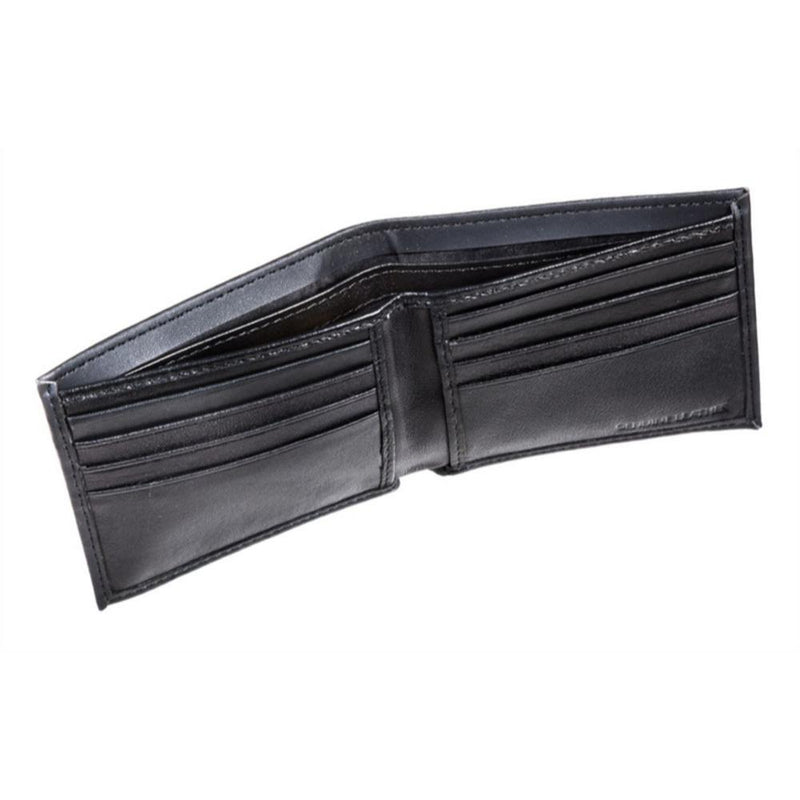 New Orleans Saints - Black Leather Bifold Wallet