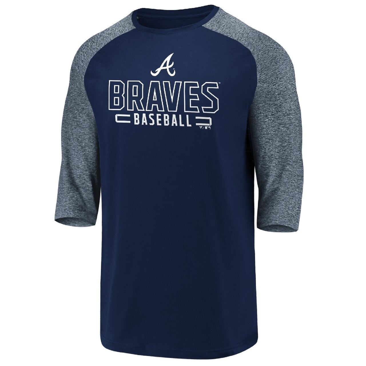 Atlanta Braves - Iconic Marble Clutch 3/4 Men's Sleeve