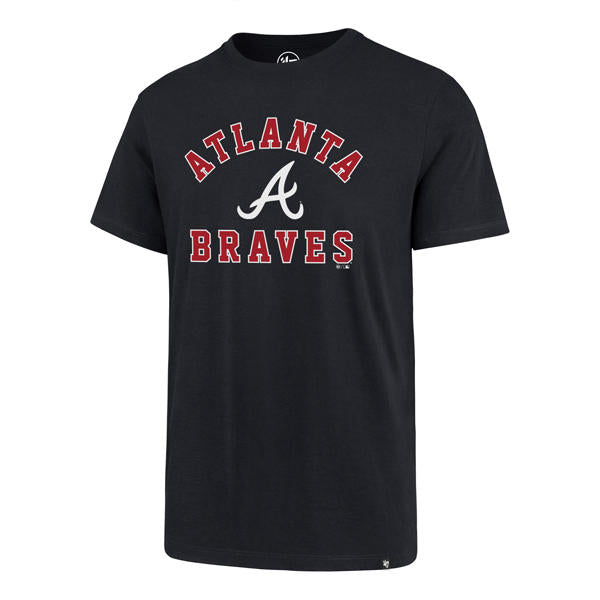 Atlanta Braves - Var Arch Super Rival Fall Navy Mens T-Shirt
