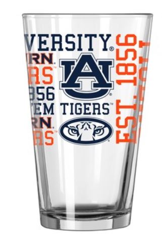 Auburn Tigers Pint Glass