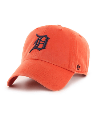 Detroit Tigers - Orange Clean Up Hat, 47 Brand