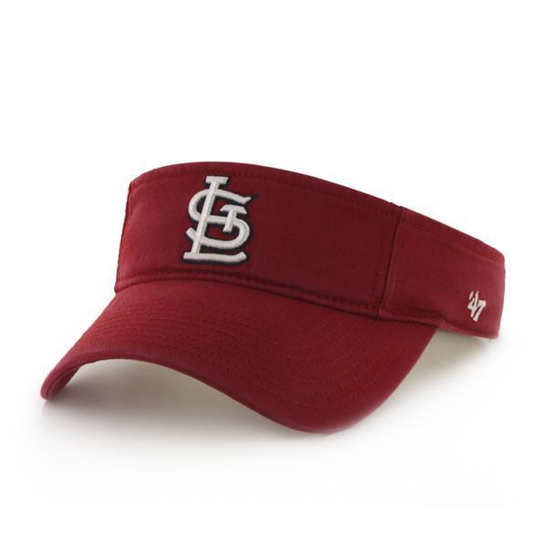 St. Louis Cardinals - Red Clean Up Visor Adjustable Hat, 47 Brand