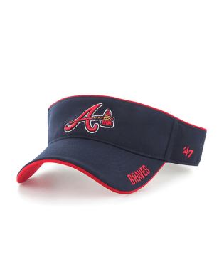 Atlanta Braves - Navy Top Roper Visor, 47 Brand