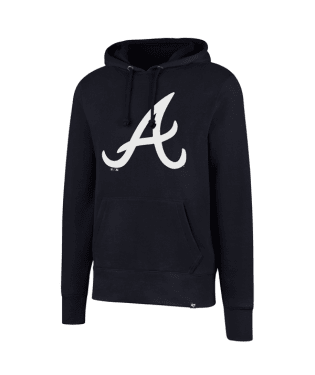 Atlanta Braves Fall Navy Printed Headline Hoodie