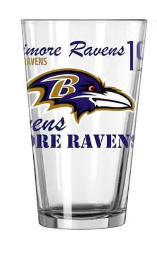 Baltimore Ravens Pint Glass
