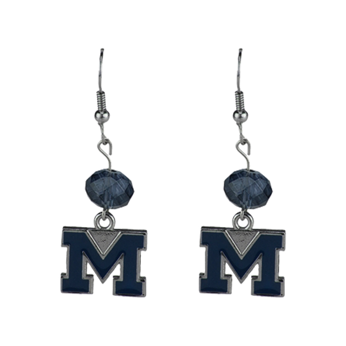 Michigan Wolverines - Beaded Drop Earrings